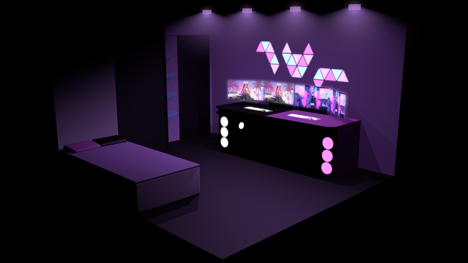 C4D — комната